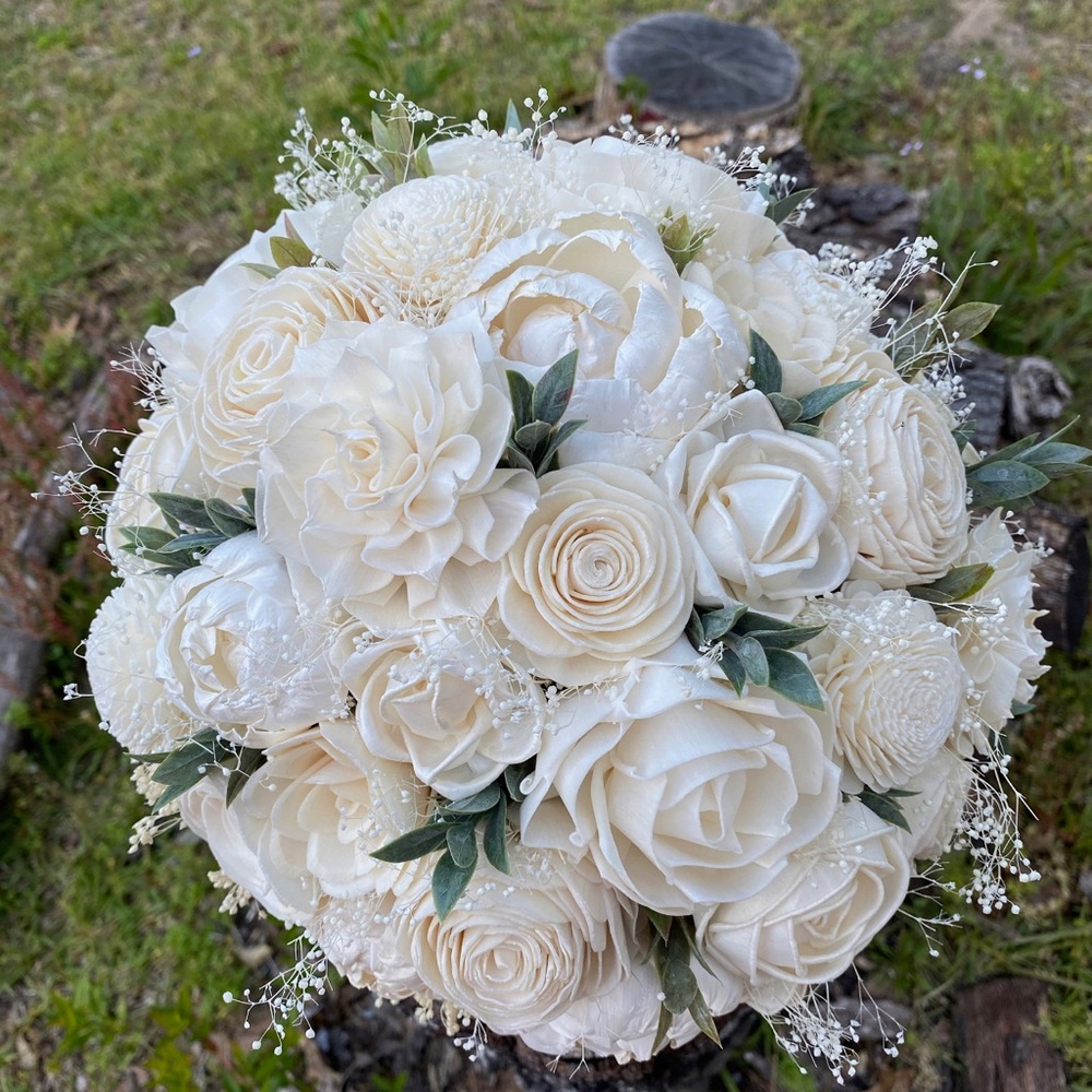 Wedding Bouquet Sola Bouquet Ivory